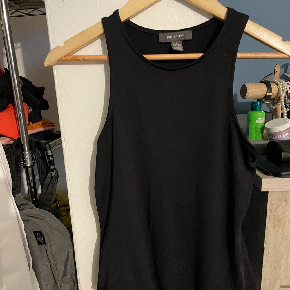Black scuba neck bodysuit